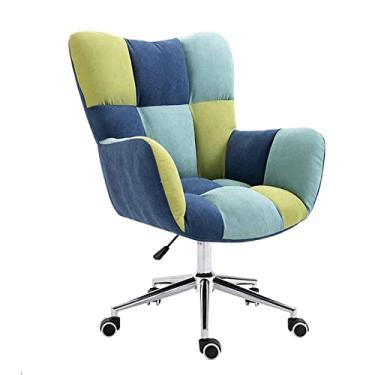 Imagem de Cadeiras de secretária de escritório cadeira de escritório ergonómica cadeira de secretária giratória com elevação cadeira de computador de altura ajustável com apoio de braços cadeiras executivas