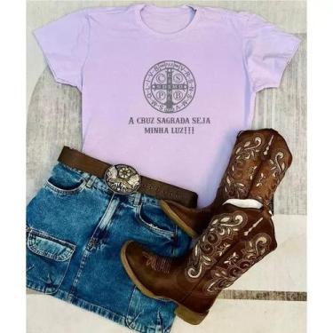 Imagem de T-shirt Blusa Linda Ele Vive Jesus Cristo Fé Camiseta Feminina Camisa 