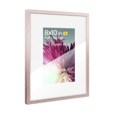 Imagem de Porta-retratos Heimlove Metal Aluminium 8x10 com tapete