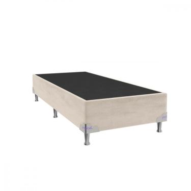 Imagem de Base Para Cama Box De Solteiro 88x188x28 Sued Bege Portobel Bege