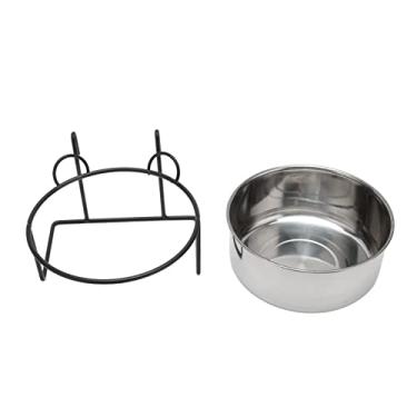 Imagem de Pssopp Aço Inoxidável Pendurado Besteira Com Suporte para Gatos Cães Ratos de Pássaros, Qualidade Dos Alimentos, Removíveis, 3 Polegadas de Profundidade para Gaiolas para Animais de Estimação