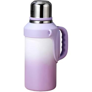 Imagem de Garrafa Térmica Inox 1,5L Lilás Com Alça Academia Viagem