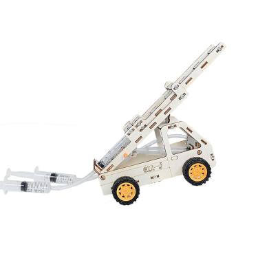Imagem de Kit de caminhão de bombeiros hidráulico de madeira Science Experiments