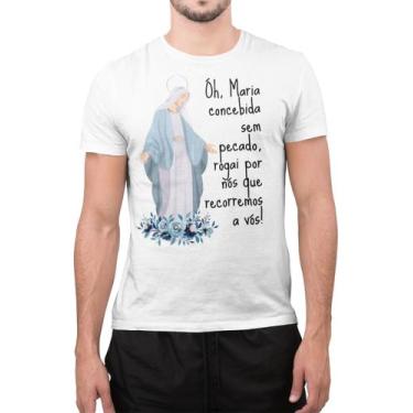Imagem de Camiseta Religiosa Nossa Senhora Das Graças - Fé E Elegância - Sublimi