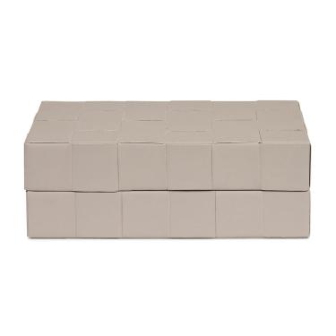 Imagem de Caixa Decorativa em MDF com Revestimento em PU Cinza 30,5cm 20775 Mart