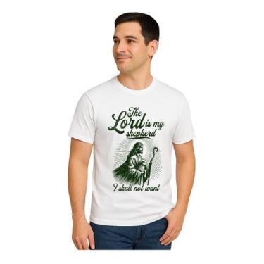 Imagem de Camiseta Masculina Algodão Cristã Fé Religião Gospel Jesus - Evangélic
