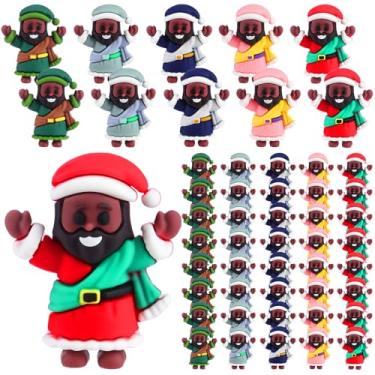 Imagem de Fiwochic 50 peças mini figuras de Jesus, Natal, multicolorido, Jesus te ama Cristo, pequeno Cristo, para esconder e buscar, presente de festa religiosa de domingo de Natal