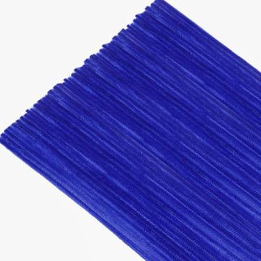 Imagem de TOAOB 100 peças de limpadores de cachimbo azul escuro hastes de chenille 6 mm x 12 polegadas de espessura, materiais de artesanato difusos para projetos de arte, faça você mesmo, flores, animais