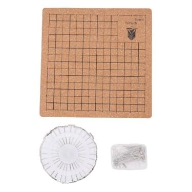 Imagem de SUNGOOYUE Conjunto de Placa de Macrame, Kit de Trança Artesanal de Cortiça Com Pinos T para Fazer Joias, Reutilizável para Entusiastas de Artesanato