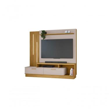 Imagem de Estante Home Theater Para Tv Até 65 Polegadas Despertar - Jcm Movelaria Nature-off White