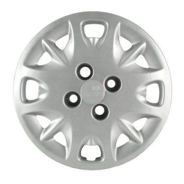 Imagem de Calota 005cb-pta aro 13 modelo cubo baixo - unidade - GRID PRATA