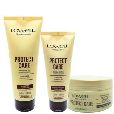 Imagem de Lowell Protect Care Shampoo 240ml Condicionador 200ml e Mascara