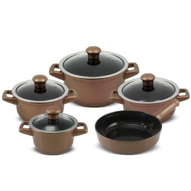 Imagem de Jogo De Panelas De Cerâmica Smart Duo 5 Peças Cobre Ceraflame