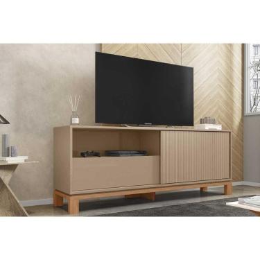 Imagem de Rack Bancada P/ Tv Até 55 Pol Mondrian 1.5 C/ 1 Porta E 1 Gaveta 150cm Sued Mr/freijo - Caemmun