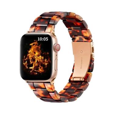 Imagem de Pulseira De Resina Fashion Para Apple Watch Band 44mm 40mm 45mm 49mm 3