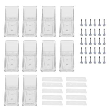 Imagem de Acouto 10 Pacotes de Protetores de Neve para Telhados de Metal, Evitam Deslizamento de Gelo de Neve Com Parafusos de Arruelas de Vedação, para Trailer de Rv e Telhado de Metal (Transparente)