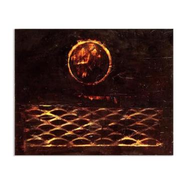 Imagem de Pôster Max Ernst Uma Escola de Arenque Natação Reproduções de Pinturas Famosas Surrealismo Arte de Parede Tela Max Ernst Decoração de Parede para Presentes de Sala de Estar 65 x 50 cm (66.0x48.3 cm