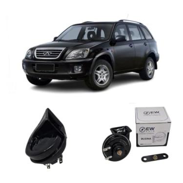 Imagem de BUZINA AUTOMOTIVA CARACOL COM PLUG E CONECTOR (2 PINOS) PARA TIGGO 2009 >2012 - TIGER AUTO