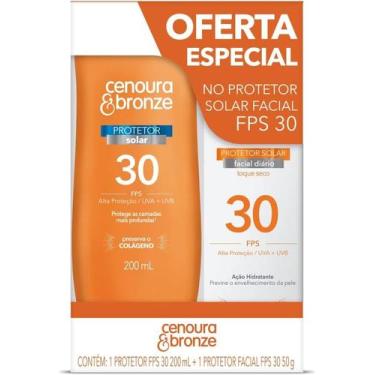 Imagem de Kit Protetor Solar Cenoura & Bronze Fps30 200ml + Fps30 50g - Cenoura 