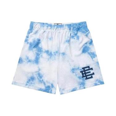 Imagem de Bermuda Masculina Floral De Malha Para Academia, Basquete E Praia, Ver