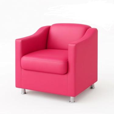 Imagem de Poltrona Decorativa Pronto Entrega - Elegante e Confortável para Consultório, Recepção, Sala de Estar e Escritório (ROSA)