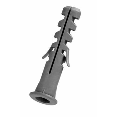 Imagem de Kit 500 Buchas 10mm com Anel/Aba Fixação Parede Bloco Maciça Tijolo Re