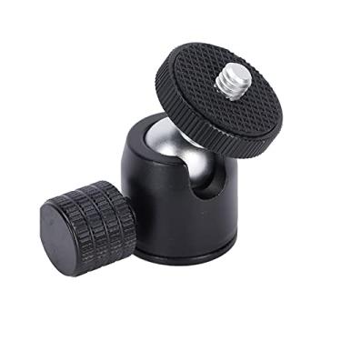 Imagem de GLOGLOW Liga Pan-tilt, Giro de 360 ​​graus para Dslr e Anel de Luz, Compacto, Parafuso de 1/4, Mini Cabeça Esférica de Montagem Em Sapata, Alumínio Nan (bola de prata)