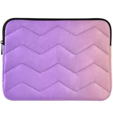 Imagem de Capa para laptop gradiente roxa acolchoada capa para notebook gradiente universal 13-14 polegadas