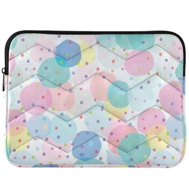 Imagem de Capa para laptop com estampa de bolinhas em cores suaves, universal, acessórios de computador de 13 a 14 polegadas para MacBook Pro de 14 polegadas