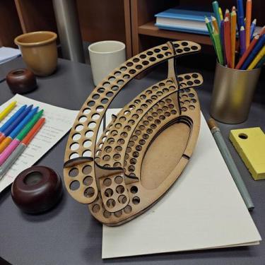 Imagem de Porta Canetas Lápis Pincel Multifuncional Mesa de Escritório Estudante