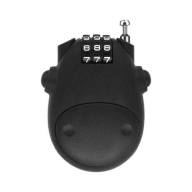 Imagem de Cadeado Retrátil De Aço Para Bicicleta E Capacete De Moto, Acessório D