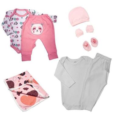 Imagem de Kit 8 Peças Roupa de Bebê Inverno Barato Bonita e Estilosa - Koala Bab
