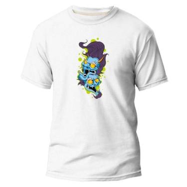 Imagem de  Camiseta Basica Algodão Premium Estampada Hannya Japanese  - Pavesi, 