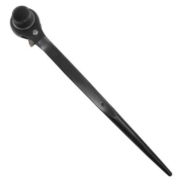 Imagem de HARSKIYER Chave catraca para andaime, 19 mm x 22 mm (3/4 x 7/8 polegadas), soquete reversível de extremidade dupla de 12 pontos, chave catraca de aço Cr-V para andaimes, manutenção automotiva e geral