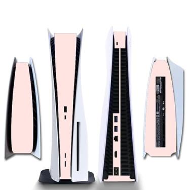 Imagem de Adesivo de película protetora lateral PS5 Disk Edition Skin decalque capa para console PS5 (Pêssego)