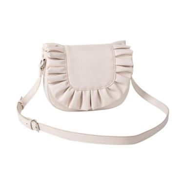 Imagem de NLAIOUSL Bolsa versátil com capa plissada bolsa de ombro de couro PU bolsa transversal para uso diário e viagens