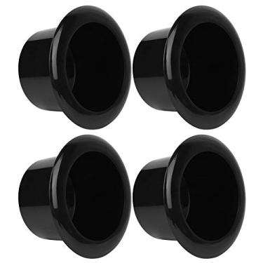 Imagem de Naroote Suporte de Copo Plástico Abs Brilhante Durável para Acessórios de Cadeira de Decoração Interior de Carro 4 Peças para Iate e Carro, Preto