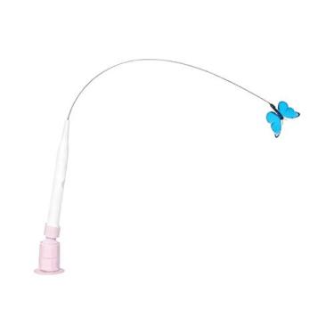 Imagem de Brinquedo Elétrico Para Gatos Com Ventosa E Borboleta Voadora, Varinha