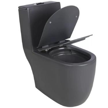 Imagem de Vaso Sanitário com Caixa Monobloco Grafite Roma - SAN-012 - STILLUS HOME