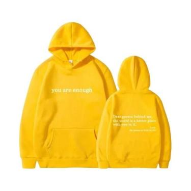 Imagem de Hoodie Retro Unissex Estilo Street Hip Hop, Você É Suficiente, Hoodie 