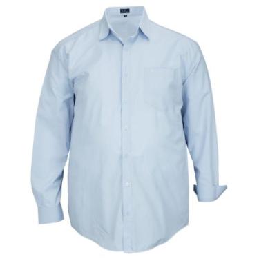 Imagem de Camisa Social Manga longa Masculina Pluse Size Tamanho Extra Grande G4