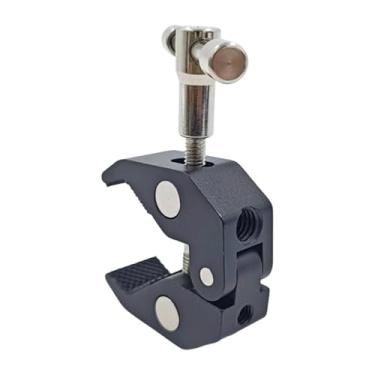 Imagem de Braçadeira de caranguejo, suporte ajustável de 360 graus, com suporte de câmera de ação ajustável de 1/4 e 3/8 de rosca, para guiador, telefone, jogo, bicicleta, transmissão ao , gravação de