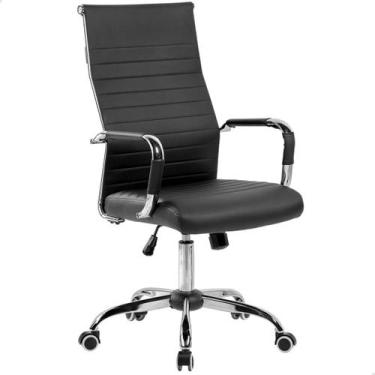 Imagem de Cadeira Esteirinha Presidente Charles Eames Escritório Couro - PROJECT