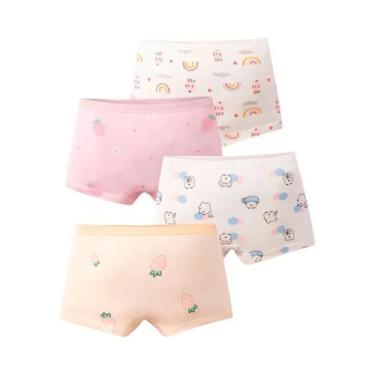 Imagem de Conjunto De Roupa Íntima De Verão Para Meninas, Pacote Com 4 Peças, Ca