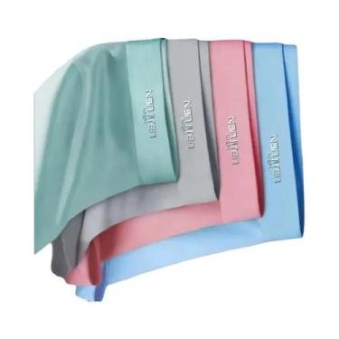 Imagem de Cuecas Boxer Masculinas De Seda Gelada Com Grafeno, Kit Com 4 Peças, R