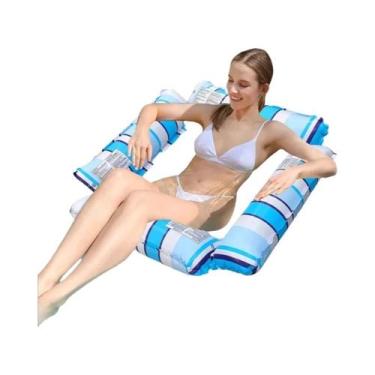 Imagem de Colchão Inflável Flutuante Para Água, Rede De Relaxamento, Boia De Nat