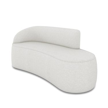 Imagem de Sofá 3 Lugares Orgânico 180 cm Morgan Linho Cinza D03 - D'Rossi