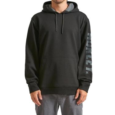 Imagem de Moletom Canguru Hurley Acadia Heat Preto-Masculino