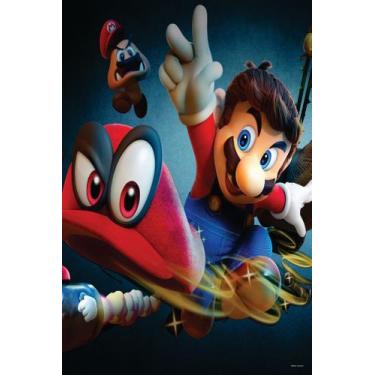 Imagem de Painel Festa Retangular Para Casado 1,5x2,2m Super Mario 2 - Fantasia 