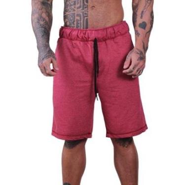 Imagem de Bermuda MXD Conceito Moletom Slim Mesclados Cores Originais Masculina-Masculino